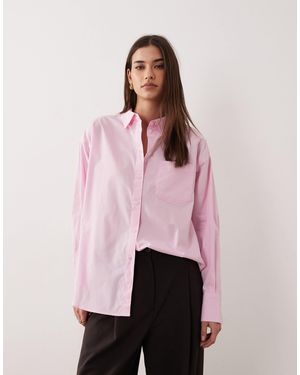 JJXX Jamie Oversized Poplin Shirt - Pink