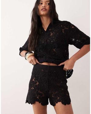 ASOS Crochet Shorts - Black