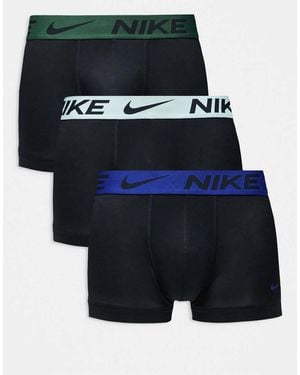 Nike Essential Microfibre 3 Pack Trunk - Blue