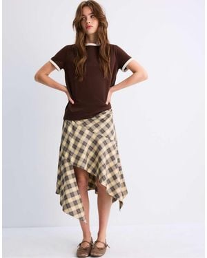 Stradivarius Basic Regular Fit Soft-touch T-shirt - Brown