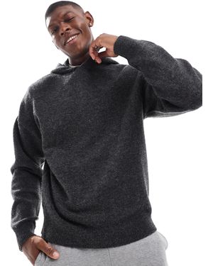 ADPT – oversize-kapuzenpullover aus strick - Schwarz