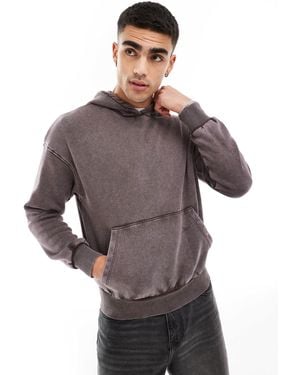 ADPT Oversized Acid Wash Hoodie - Gray