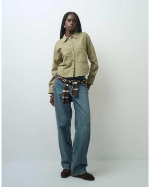 ONLY Solo Shacket Con Tasche - Verde