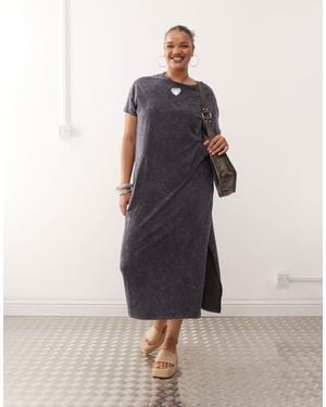 Noisy May Maxi T-shirt Dress - Gray