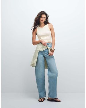 & Other Stories Balloon Fit Jeans With Turn Up Hem - Blue
