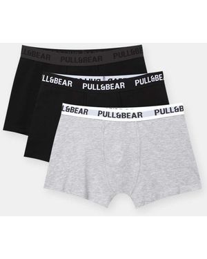 Pull&Bear Confezione Da 3 Boxer - Bianco