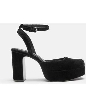 Pull&Bear Platform High-heel Shoes - Black