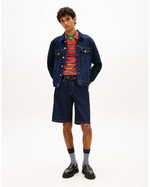 Tommy Hilfiger Jaimie Relaxed Skater Denim Shorts - White