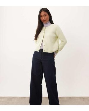 JDY Petite Vanessa Jeans Met Wijde Pijpen - Blauw