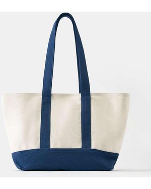 Pull&Bear Borsa Shopping - Blu