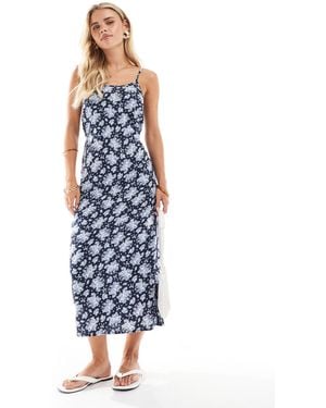 Miss Selfridge – träger-maxikleid - Blau