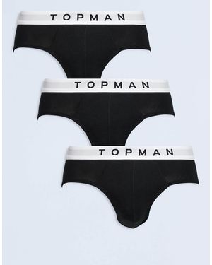 TOPMAN 3 Pack Brief - Black