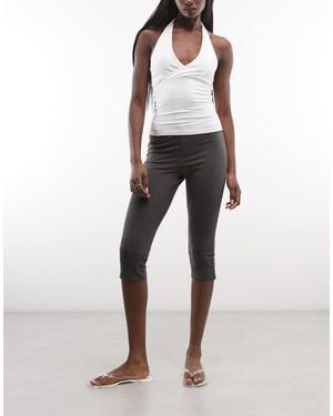Weekday Capri Trousers - Grey