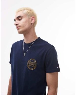 Tommy Hilfiger Basketball Chest Logo T-Shirt - Blue