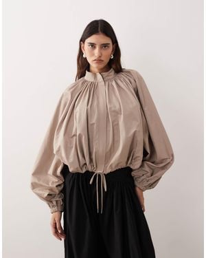 ARRANGE – oversize-bomberjacke - Natur