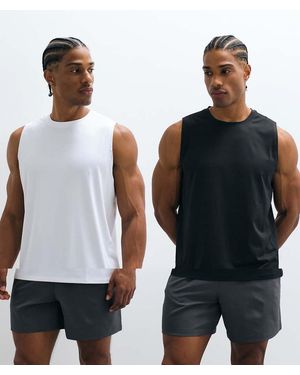 4505 Icon Quick Dry Mesh Training Tank 2 Pack - Multicolour