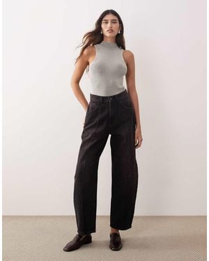 ARRANGE Clover Front Seam Detail Jeans - Black