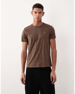 Polo Ralph Lauren Icon Logo Custom Fit T-shirt - Brown