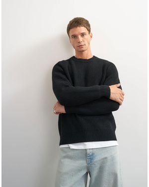 TOPMAN Klassisch geschnittener fischerstrickpullover - Grau