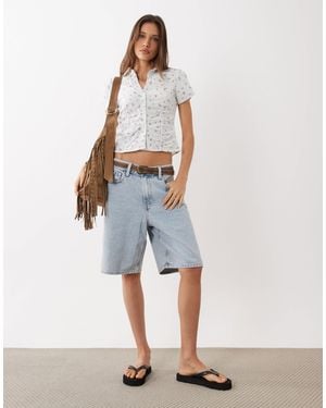 Cotton On Maya Ruched Shirt - White