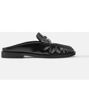 Pull&Bear Loafer mit raffungen - Weiß