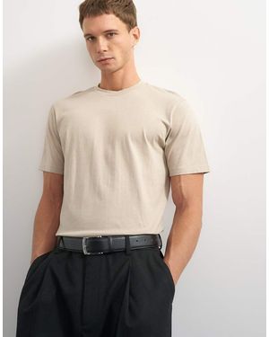 TOPMAN Classic Fit T-shirt - Natural