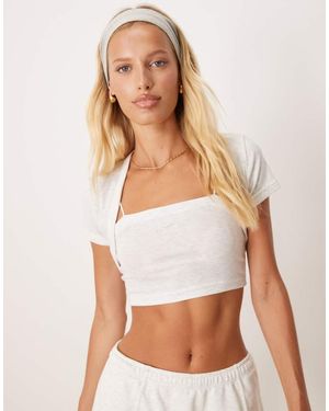 Nike Chill Cropped 2in1 Top - White