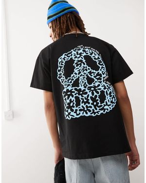 Dr. Denim Dr. denim – trooper – locker geschnittenes t-shirt - Schwarz