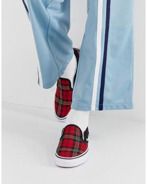 Vans Classic Slip-on Red Tartan Trainers
