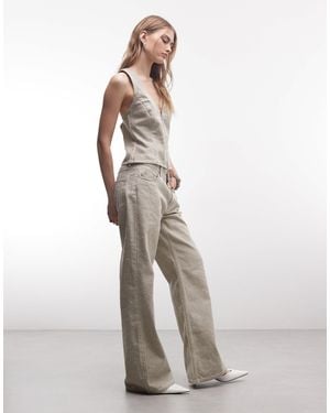 Weekday Co-ord Bootcut Pants - White