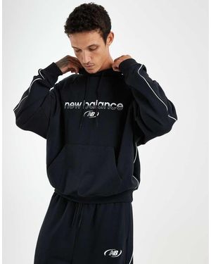 New Balance Trackside French Terry Hoodie - Zwart