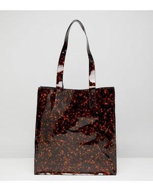 Monki Tortoise Tote Bag - Brown