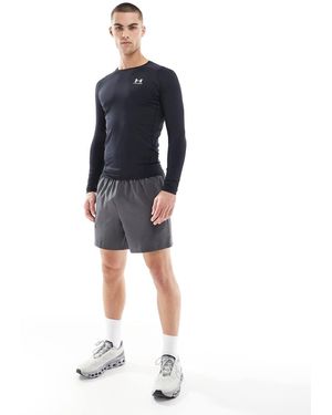 Under Armour Heat Gear Compression Long Sleeve Top - Black