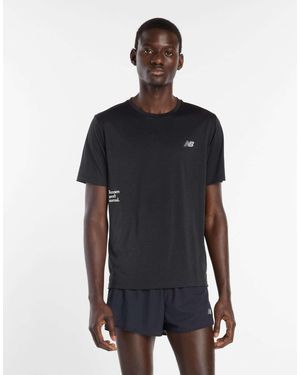 New Balance Athletics - t-shirt à motif - Bleu
