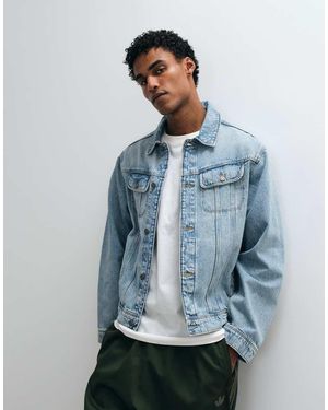 ASOS Western Trucker Denim Jacket - Blue