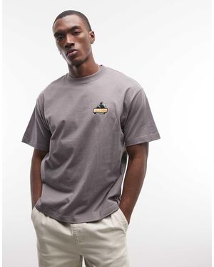 X-Large T-Shirt Antracite Con Logo Urban - Grigio