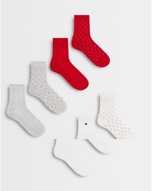 Lindex 7 Pack Socks - White