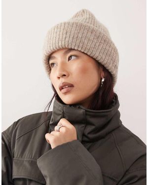Weekday Dikke Beanie Van Wolmix - Zwart