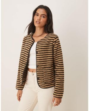 Threadbare Veste en imitation peau - Neutre