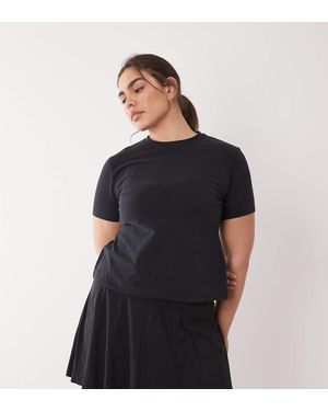 4505 Curve Fitted Cotton Blend Everyday T-shirt With Quick Dry Finish - Blue