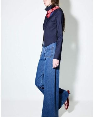 Stradivarius Straight-fit Jeans With Pockets - Blue