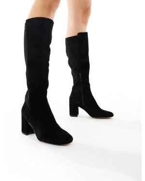 ALDO Botas Por La Rodilla Negras Con Tacón De Bloque De Cuero Satori De - Negro