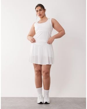 4505 Curve – active – schwingender tennis-rock - Weiß