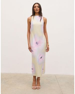Pretty Lavish Printed Sequin Midaxi Dress - Pink