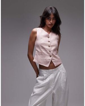 & Other Stories Fitted Linen Waistcoat - Grey