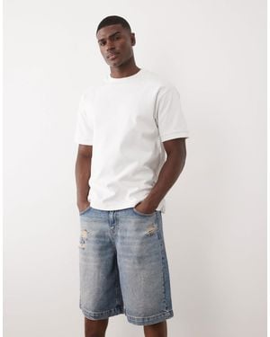 ASOS – mittellange jorts - Weiß