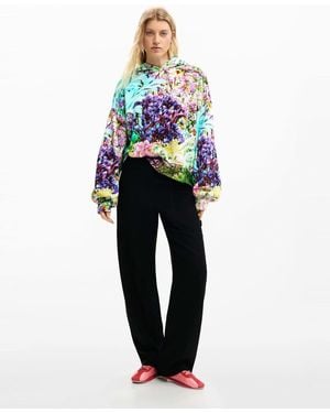 Desigual Sudadera Wild Garden En - Azul