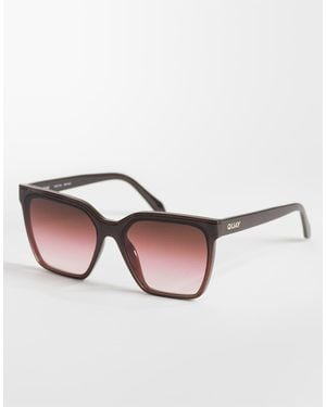 Quay Gafas De Sol Cuadradas Level Up De Quay-Rojo - Neutro