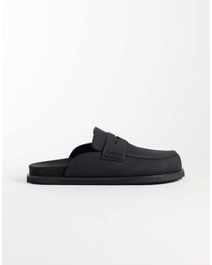 ASOS Penny Loafer Mules - Black
