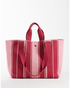 Sweaty Betty Canvas Printed Tote Bag - Red